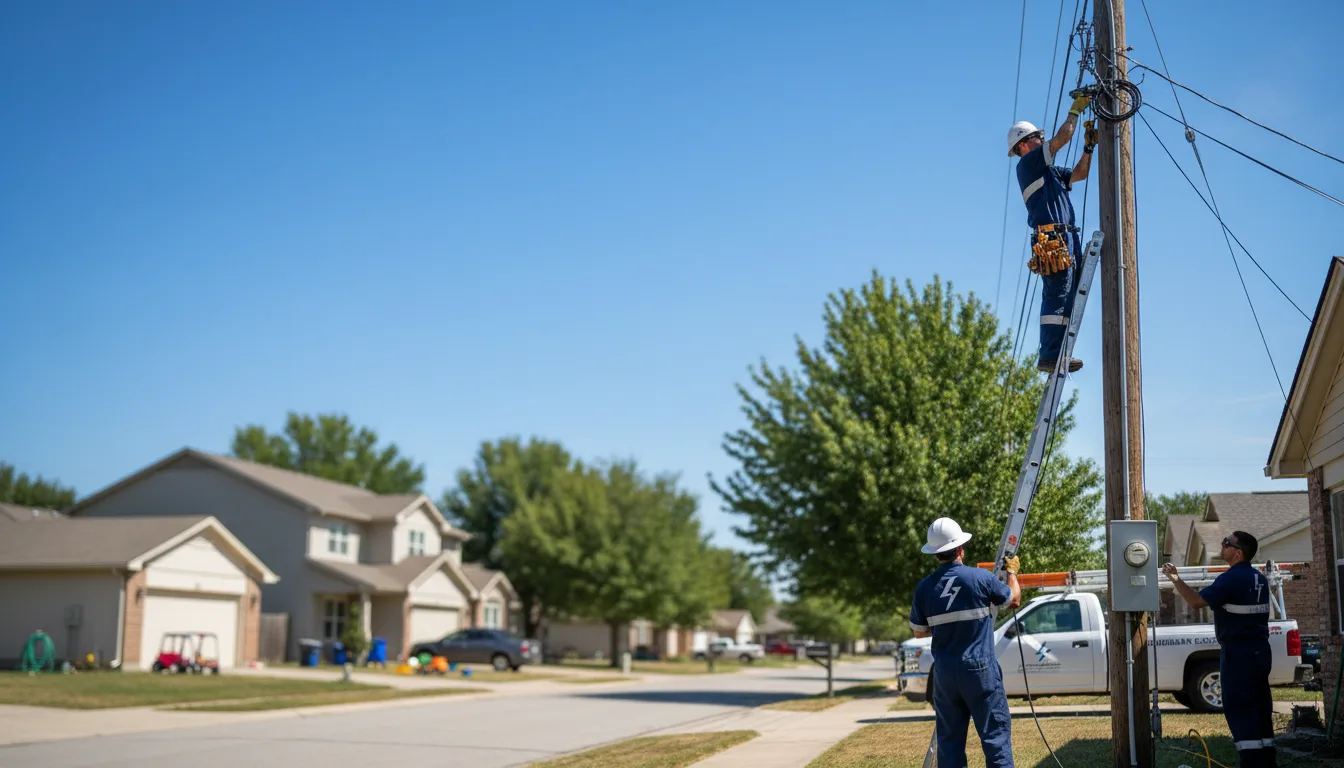 Residential electrician providing installation services in Bay Port, MI